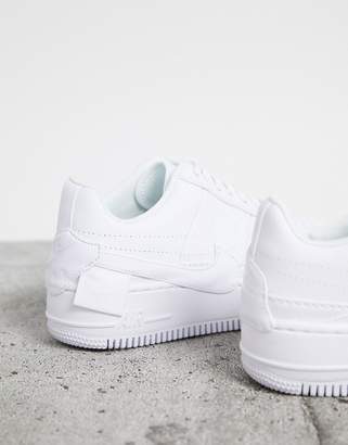 Nike Air Force 1 Jester trainers in triple white