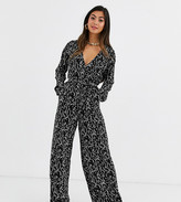 Thumbnail for your product : Y.A.S floral wrap jumpsuit