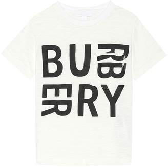 Burberry Kids Printed cotton T-shirt