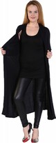 Thumbnail for your product : NAZ Fashion Naz Womens Ladies Long Sleeve Maxi Boyfriend Cardigan Open Floaty Long Cardigan One Size Fits UK 8-26 Black