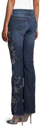 Driftwood Kelly Floral Embroidery Flare Jeans