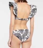 Thumbnail for your product : Johanna Ortiz Lariat printed bikini top