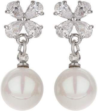 Mikey Cross design stud pearl drop earring