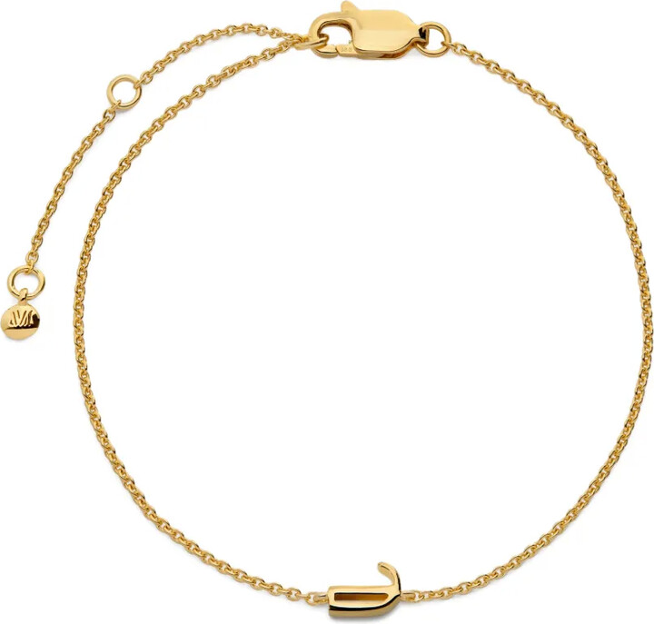 Monica Vinader Initial J chain bracelet