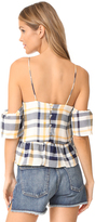 Thumbnail for your product : Moon River Plaid Top