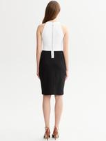 Thumbnail for your product : Banana Republic Contrast Ponte Halter Dress