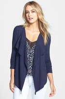 Thumbnail for your product : Vince Camuto Sheer Back Drape Front Cardigan