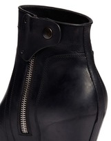 Thumbnail for your product : Rick Owens Platform wedge leather ankle boots