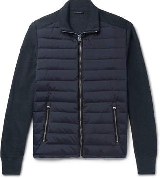 Tom Ford Ribbed Wool And Quilted Shell Down Jacket