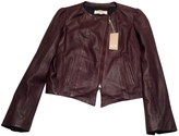 Thumbnail for your product : Vanessa Bruno Blackcurrant Leather Perfecto Jacket
