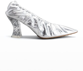 silver pumps size 8
