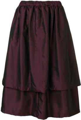 Comme des Garcons layered midi skirt