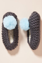 Thumbnail for your product : Lemon Pom Knit Slippers By in Grey