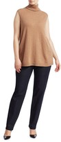 Thumbnail for your product : Lafayette 148 New York, Plus Size Cashmere Sleeveless Turtleneck Sweater