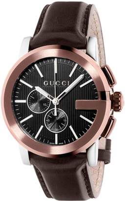 Gucci R.GUCCI THE G CR.XL NG.AC.PVD MARRON Men's watches YA101202