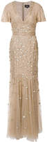 Thumbnail for your product : J. Mendel embellished flutter sleeve gown
