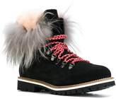 Thumbnail for your product : Mr & Mrs Italy trim detail lace-up boots