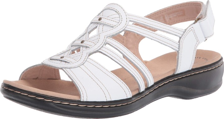 Clarks White Women's Sandals | ShopStyle