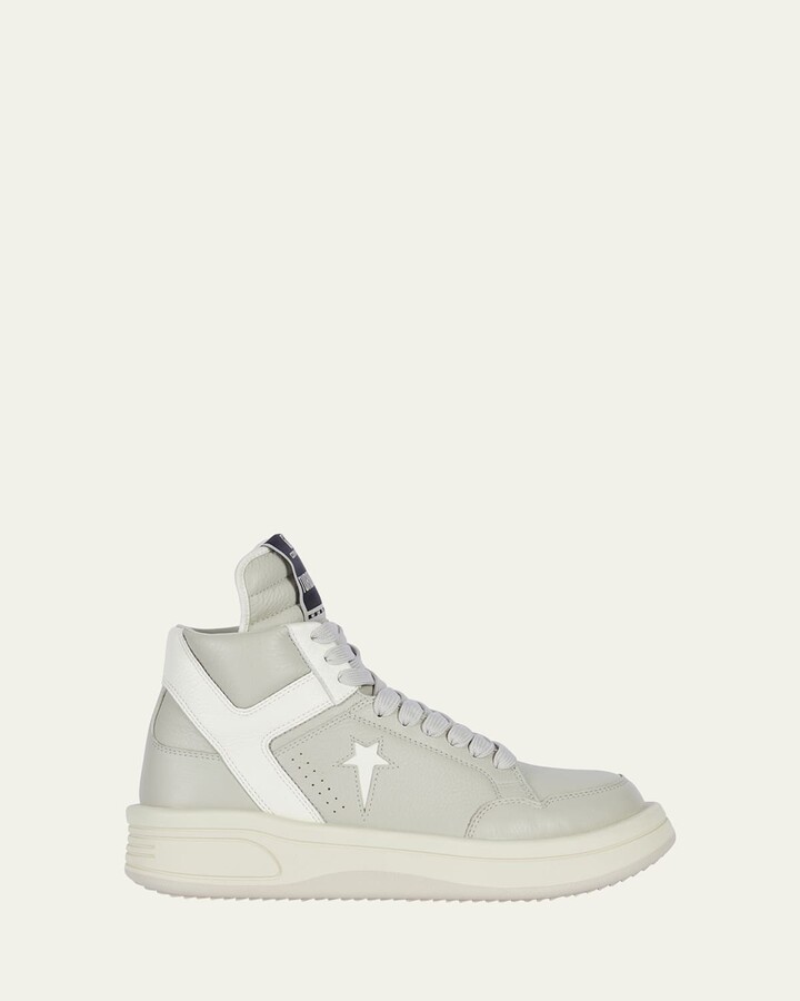 Converse X DRKSHDW TURBOWPN Leather High-Top Sneakers