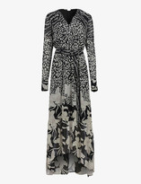 Thumbnail for your product : AllSaints Florence floral-print crepe maxi dress