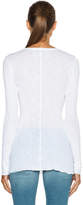 Thumbnail for your product : Enza Costa Rib Long Sleeve Crew Top