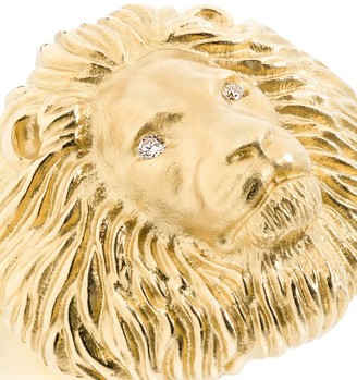 Kimberly 18kt Yellow Gold Lion Head Diamond Ring