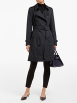 Thumbnail for your product : Burberry Chelsea Cotton-gabardine Mid-length Trench Coat - Navy