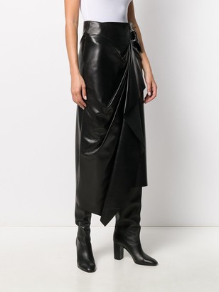 Isabel Marant Fiova asymmetric wrap skirt