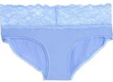 Thumbnail for your product : Calvin Klein Calvin Klein Lace-Trimmed Stretch-Satin Low-Rise Briefs