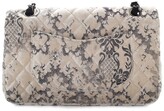 Thumbnail for your product : Chanel White Quilted Velvet Flap Bag (Authentic Pre-Owned)