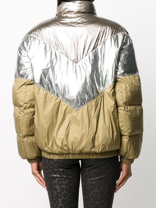 Etoile Isabel Marant Contrast-Panel Puffer Jacket