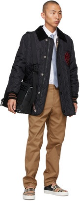 Burberry Black Quilted Langley Jacket