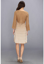 Thumbnail for your product : Calvin Klein L/S Sweater Dress w/Striped Skirt