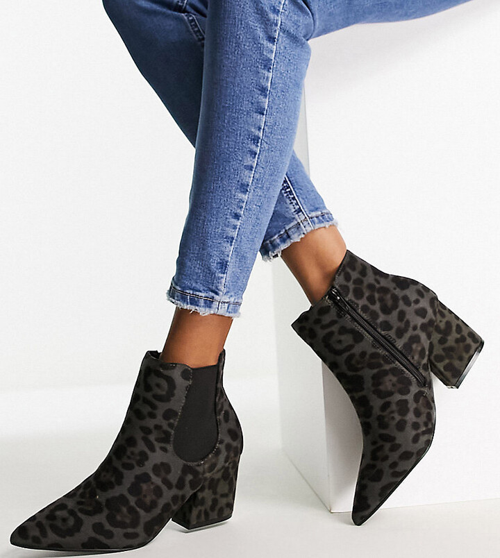 ultra wide ankle boots