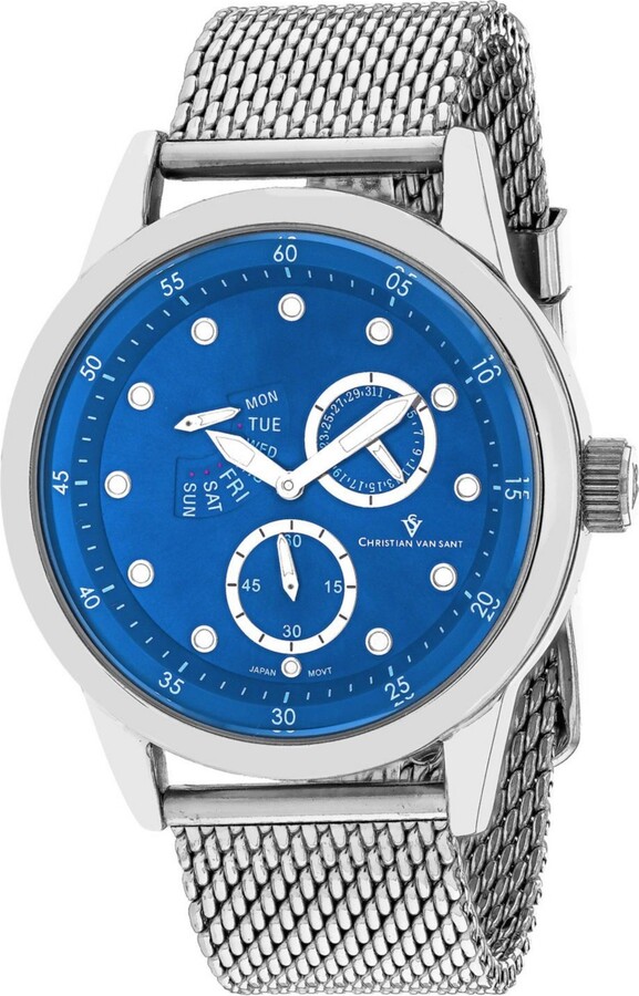 Christian Van Sant Men's Rio Blue Dial Watch - CV8717