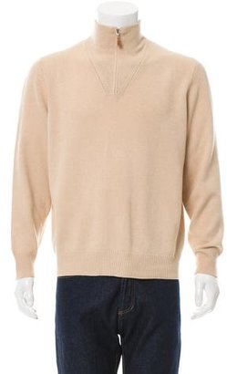Brunello Cucinelli Wool Half-Zip Sweater