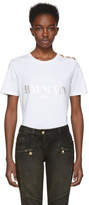 Balmain White Logo T-Shirt 