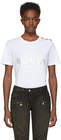 Tees-balmain white logo tshirt