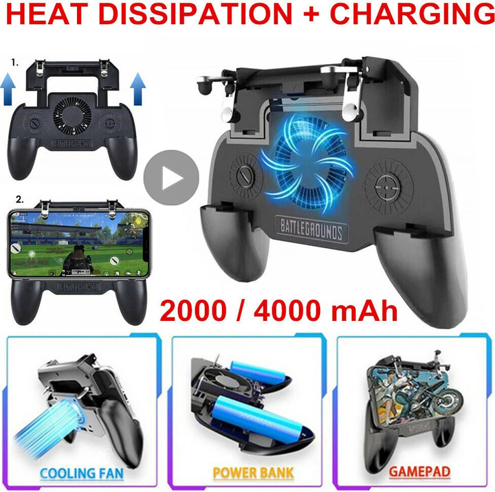 AyeBeau Mobile Pubg Trigger Gamepad Controller For iPhone Android Cell Phone Control Smartphone Free Fire Game Pad Gaming Joystick Mando