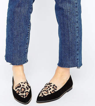 ASOS MARTHA Wide Fit Pointed Flat Shoes