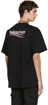 Balenciaga Black Campaign Logo T-Shirt