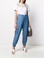 Thumbnail for your product : Twin-Set Cargo Pocket Tapered-Leg Trousers