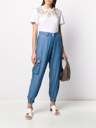 Twin-Set Cargo Pocket Tapered-Leg Trousers