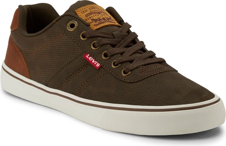 Levi's Miles Tumbled WX Rubber Sole Casual Fashion Sneaker Shoe, Brown/Tan,  Size 9 - ShopStyle