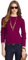 Thumbnail for your product : Brooks Brothers Cashmere Cable Crewneck Sweater