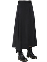 Thumbnail for your product : Y's Asymmetric Flared Twill Long Skirt