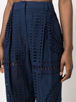 Thumbnail for your product : Alberta Ferretti Cut Out-Detail High-Waisted Trousers
