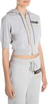 Thumbnail for your product : Moschino Short-Sleeve Hooded Cropped Sweater