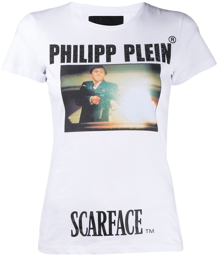 Philipp Plein Scarface print T-shirt - ShopStyle