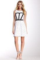 Thumbnail for your product : Kensie Bodice Trim Print Dress